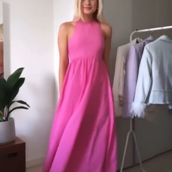 - Zara pink side open Maxi Dress - Picture 6 of 15